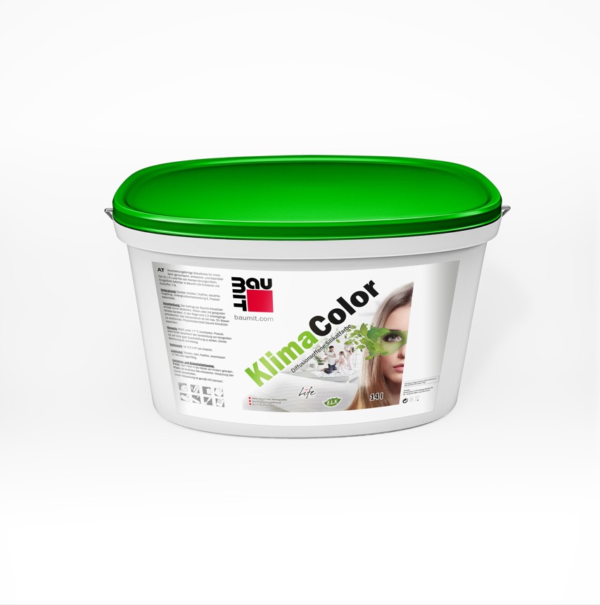 Baumit KlimaColor 14л Краска интерьерная силикатная Группа 2 купить в Санкт-Петербурге