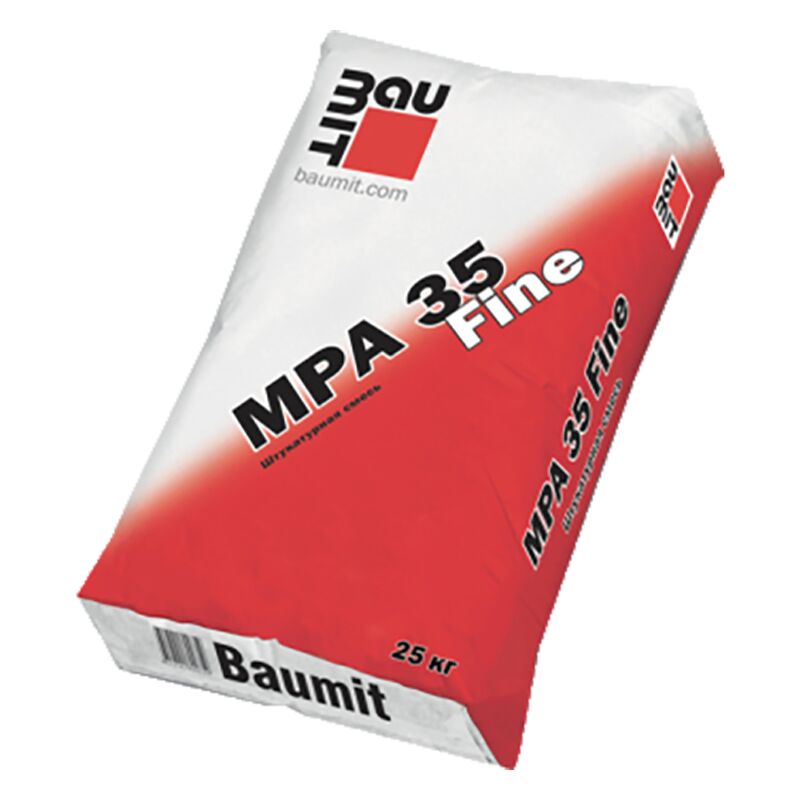 Baumit MPA 35 Fine 40кг Штукатурка известково-цементная купить в Санкт-Петербурге