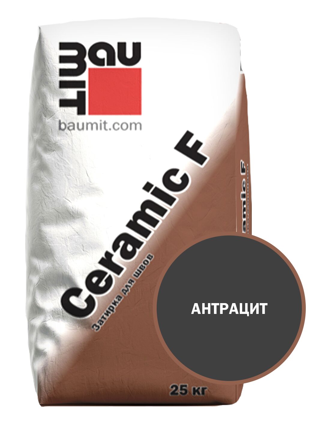 Ceramic F затирка для швов антрацит 25 кг  купить в Санкт-Петербурге