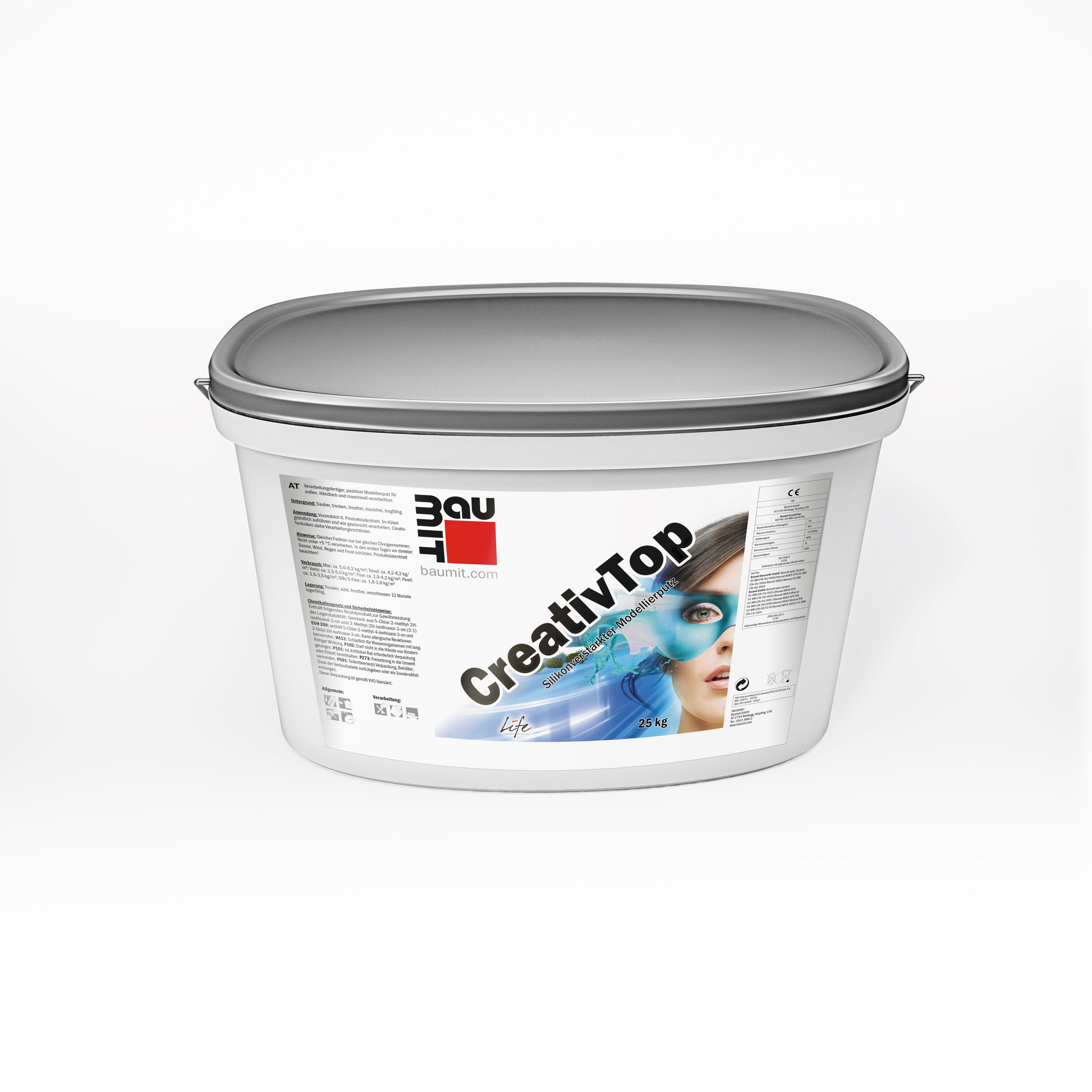 CreativTop Fine 1мм 25 кг Мелкозернистая декоративная штукатурка Baumit купить в Санкт-Петербурге