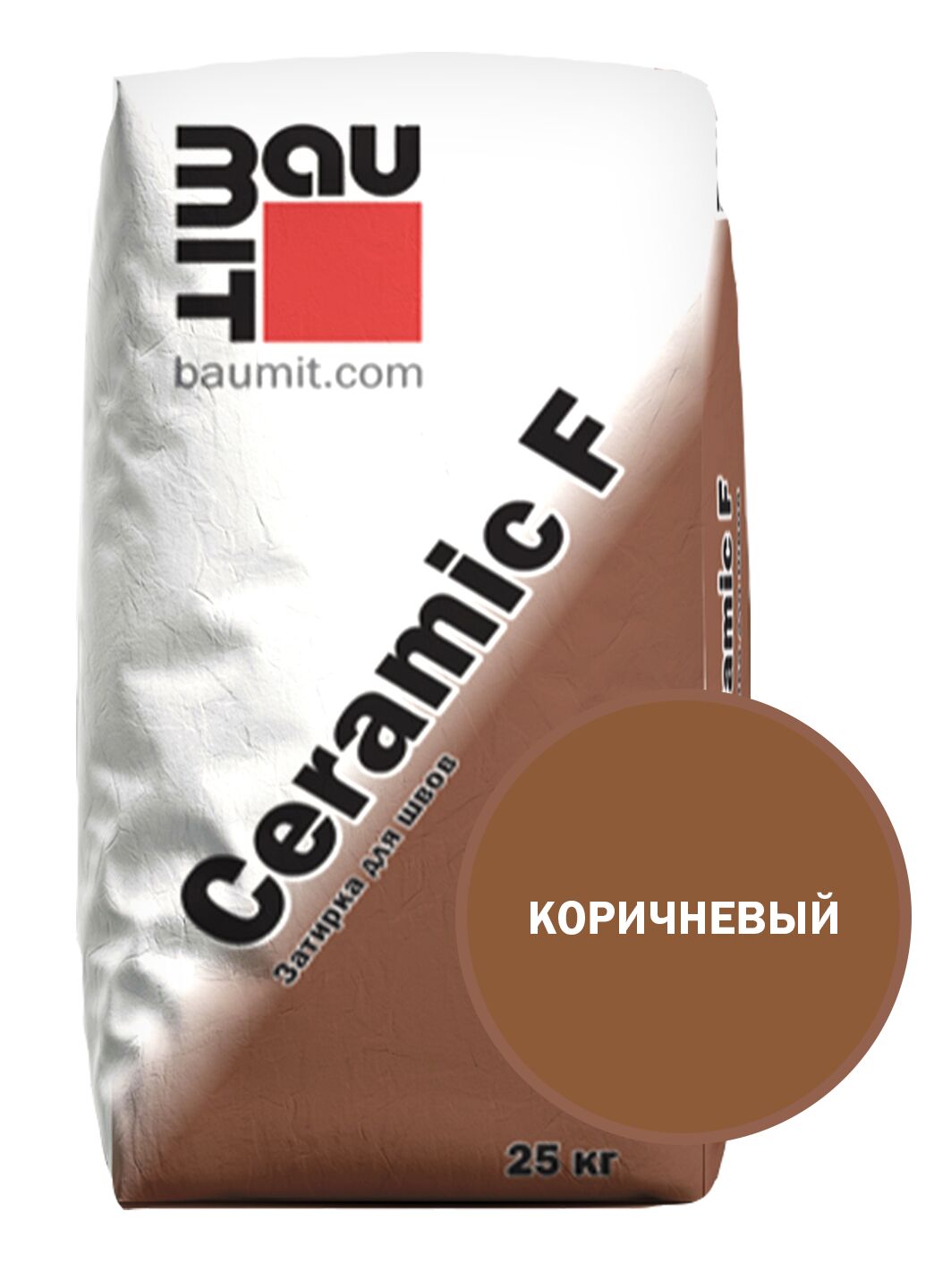 Ceramic F затирка для швов коричневый 25 кг  купить в Санкт-Петербурге