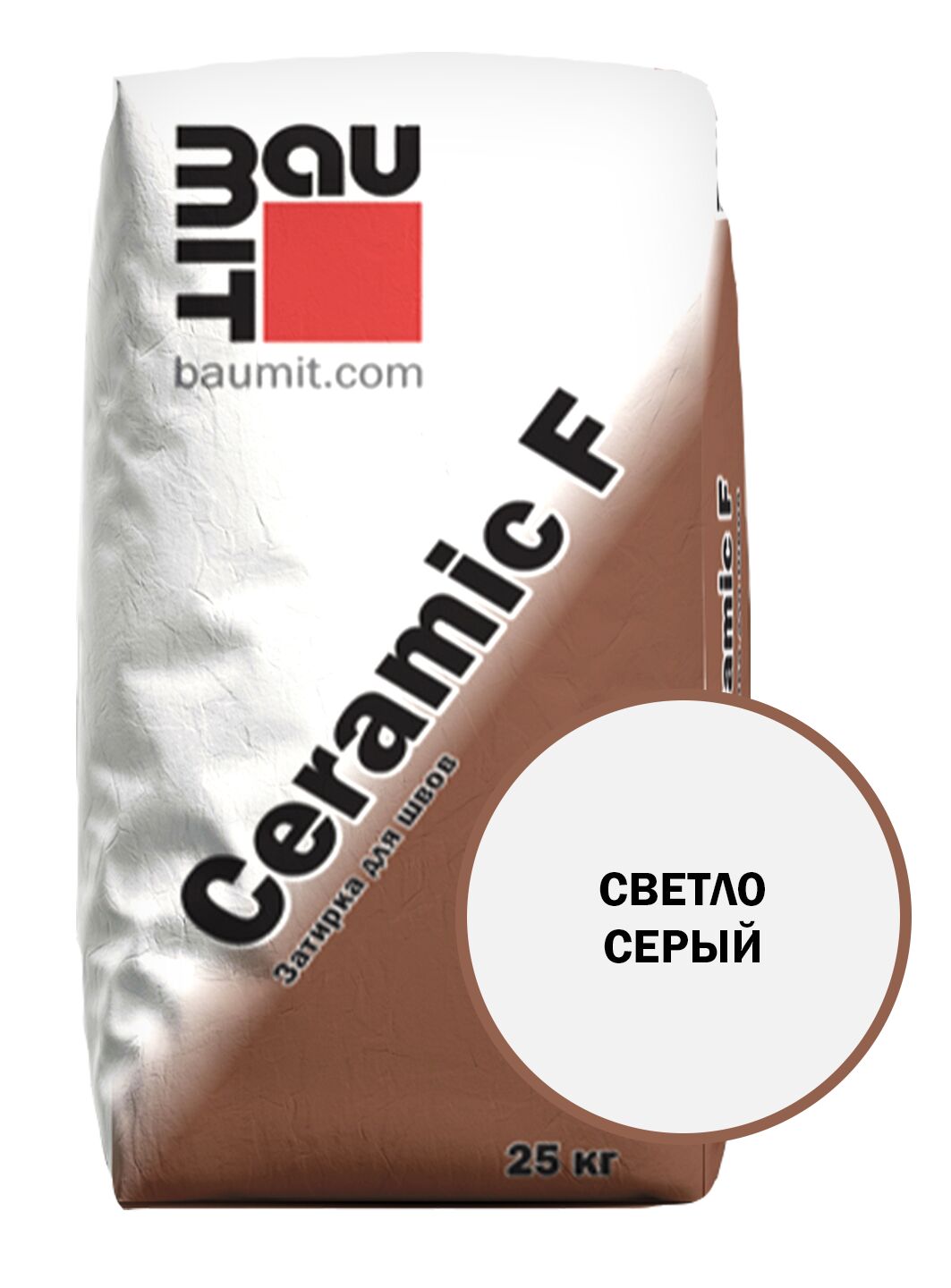 Ceramic F затирка для швов светло-серый 25 кг  купить в Санкт-Петербурге