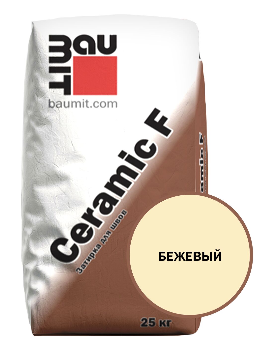 Ceramic F затирка для швов бежевый 25 кг купить в Санкт-Петербурге