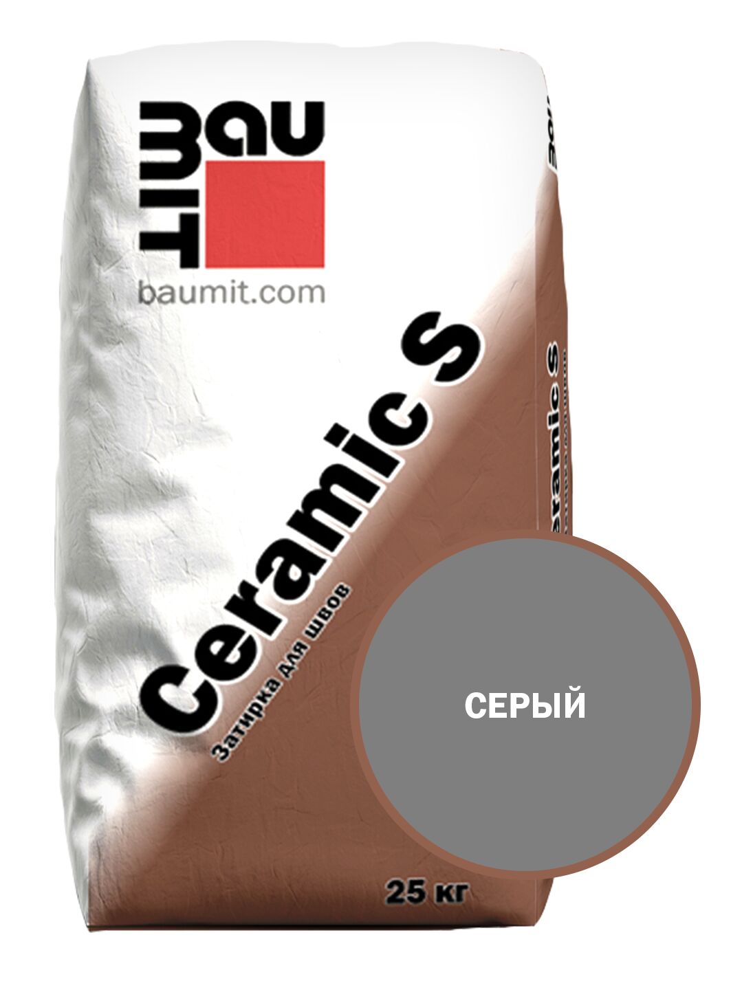 Ceramic S эластичная затирка для швов серый 25 кг купить в Санкт-Петербурге