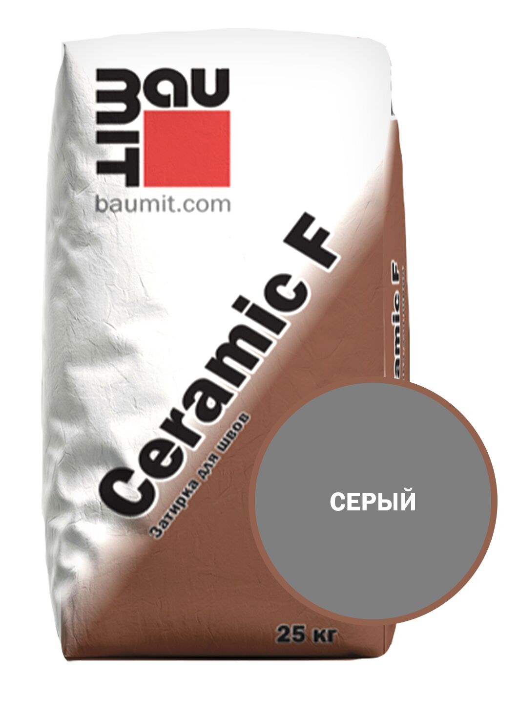 Ceramic F затирка для швов серый 25 кг  купить в Санкт-Петербурге