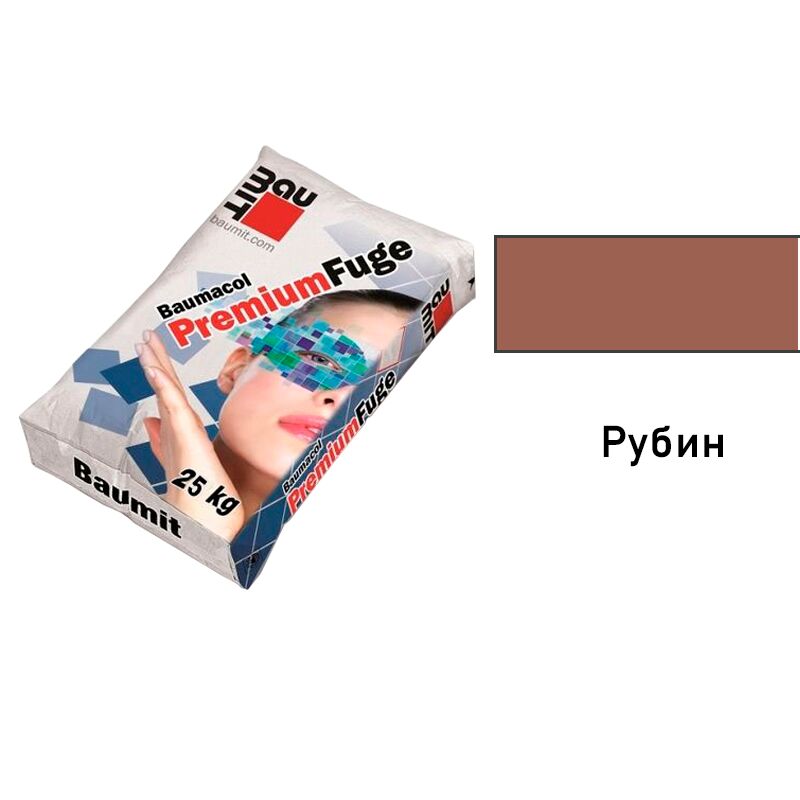 Baumit Baumacol PremiumFuge 25кг Затирка для швов эластичная рубин купить в Санкт-Петербурге