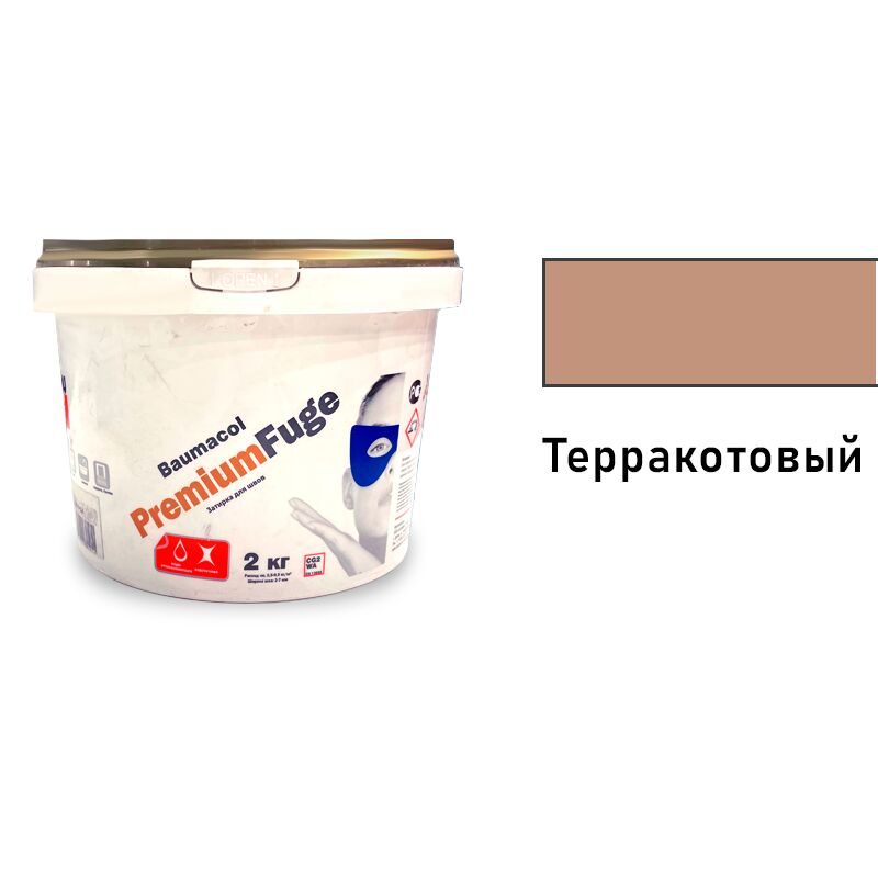 Baumit Baumacol PremiumFuge 2кг Затирка для швов эластичная терракотовый купить в Санкт-Петербурге