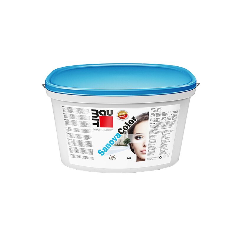 Baumit SanovaColor 14л Краска фасадная минеральная на основе жидкого стекла Группа 4 купить в Санкт-Петербурге