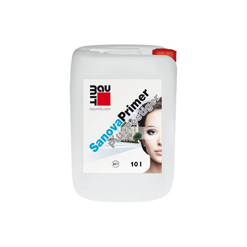 Baumit SanovaPrimer 10л Грунтовка для укрепления осыпающихся и непрочных минеральных штукатурок купить в Санкт-Петербурге