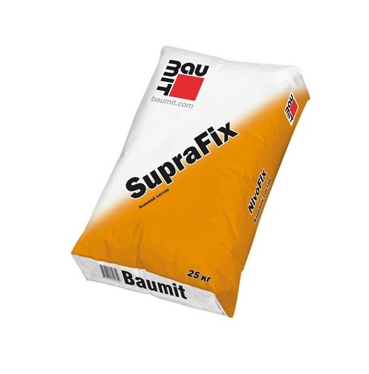 Baumit SupraFix 25кг Клей (смесь) универсальный цементный с полимерными добавками купить в Санкт-Петербурге
