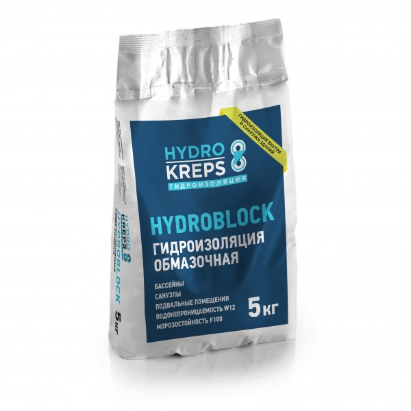 HYDROBLOCK 5кг Гидроизоляция КРЕПС купить в Санкт-Петербурге