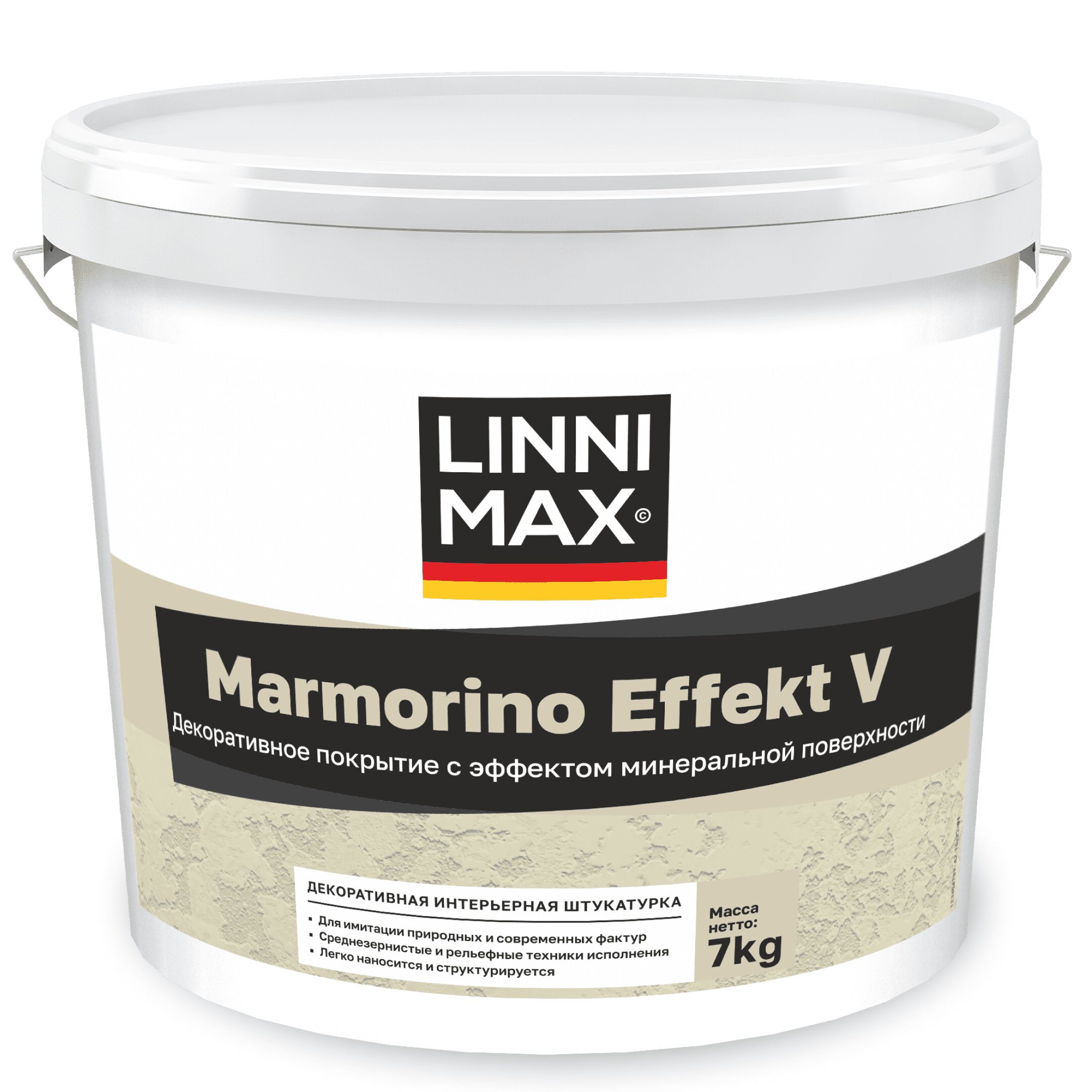 Marmorino Effect V 14кг Декоративная интерьерная штукатурка LINNIMAX купить в Санкт-Петербурге