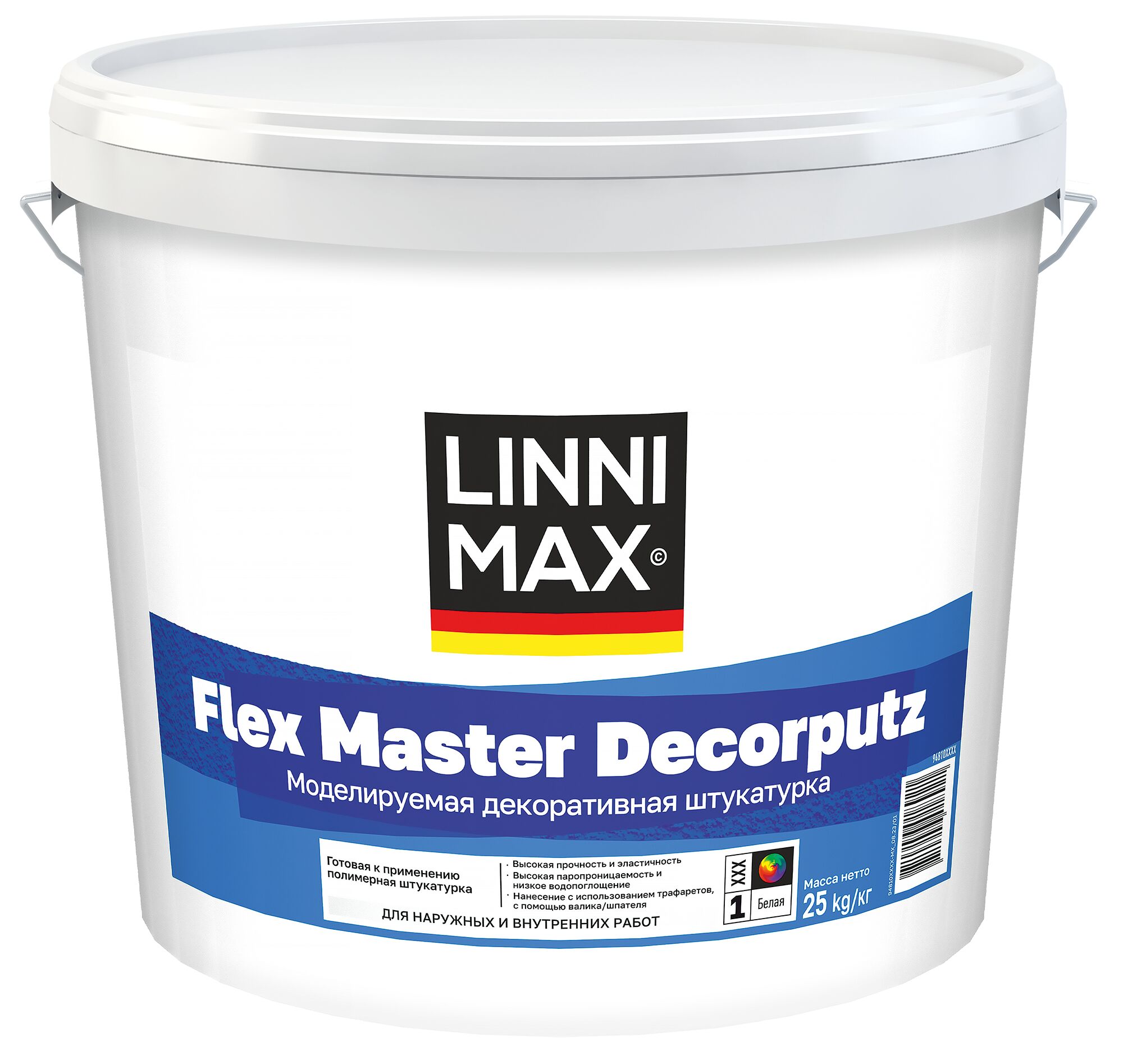 Flex Master Decorputz 25кг Штукатурка декоративная акриловая д/внутр и наружных работ База1 LINNIMAX купить в Санкт-Петербурге