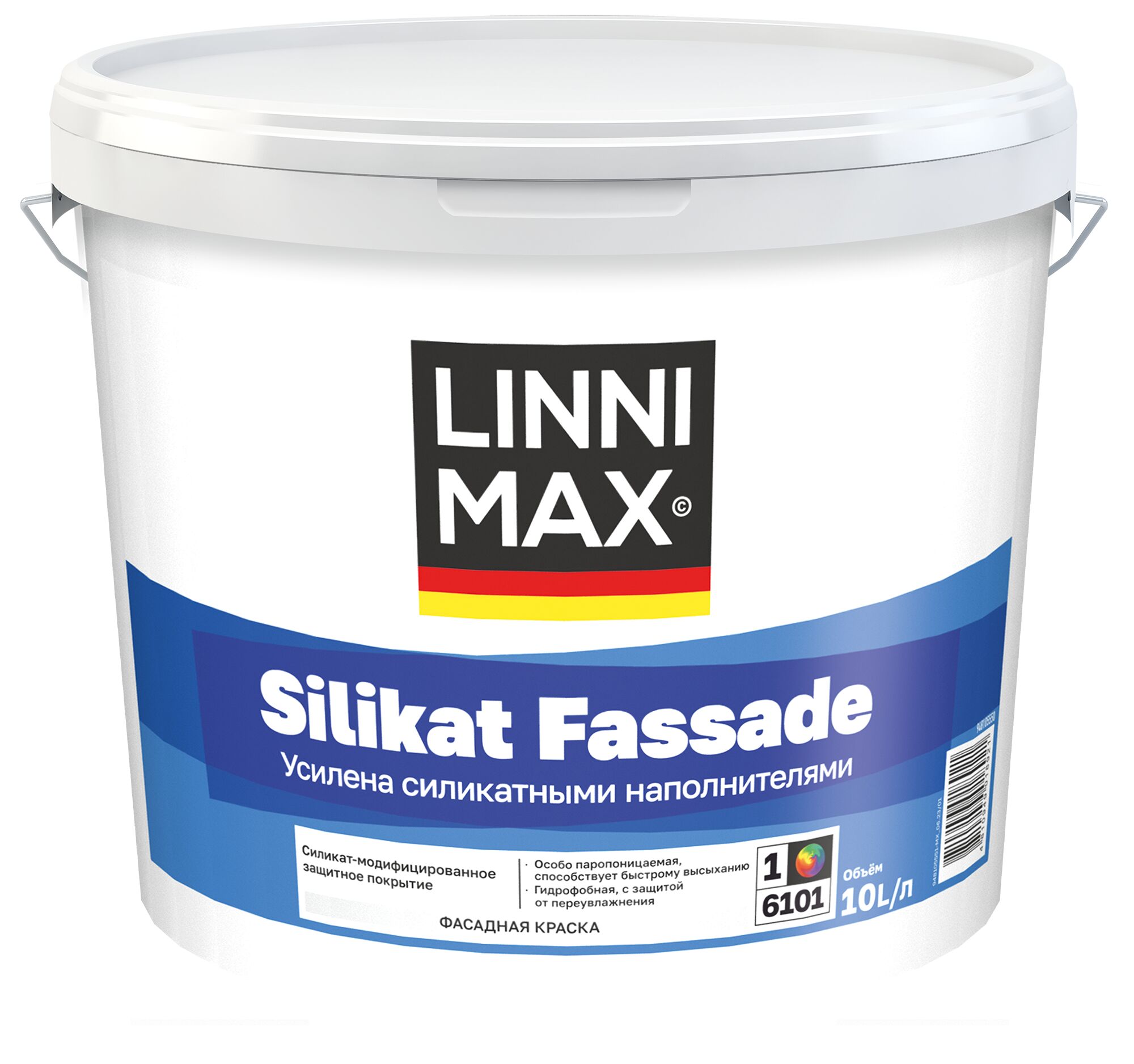 Silikat Master Fassade 10л Краска силикатная д/наружных работ База1 LINNIMAX купить в Санкт-Петербурге