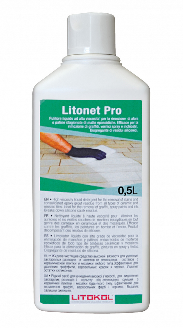 LITONET PRO 0,5л Очистка облицовки мутно-желтый LITOKOL купить в Санкт-Петербурге