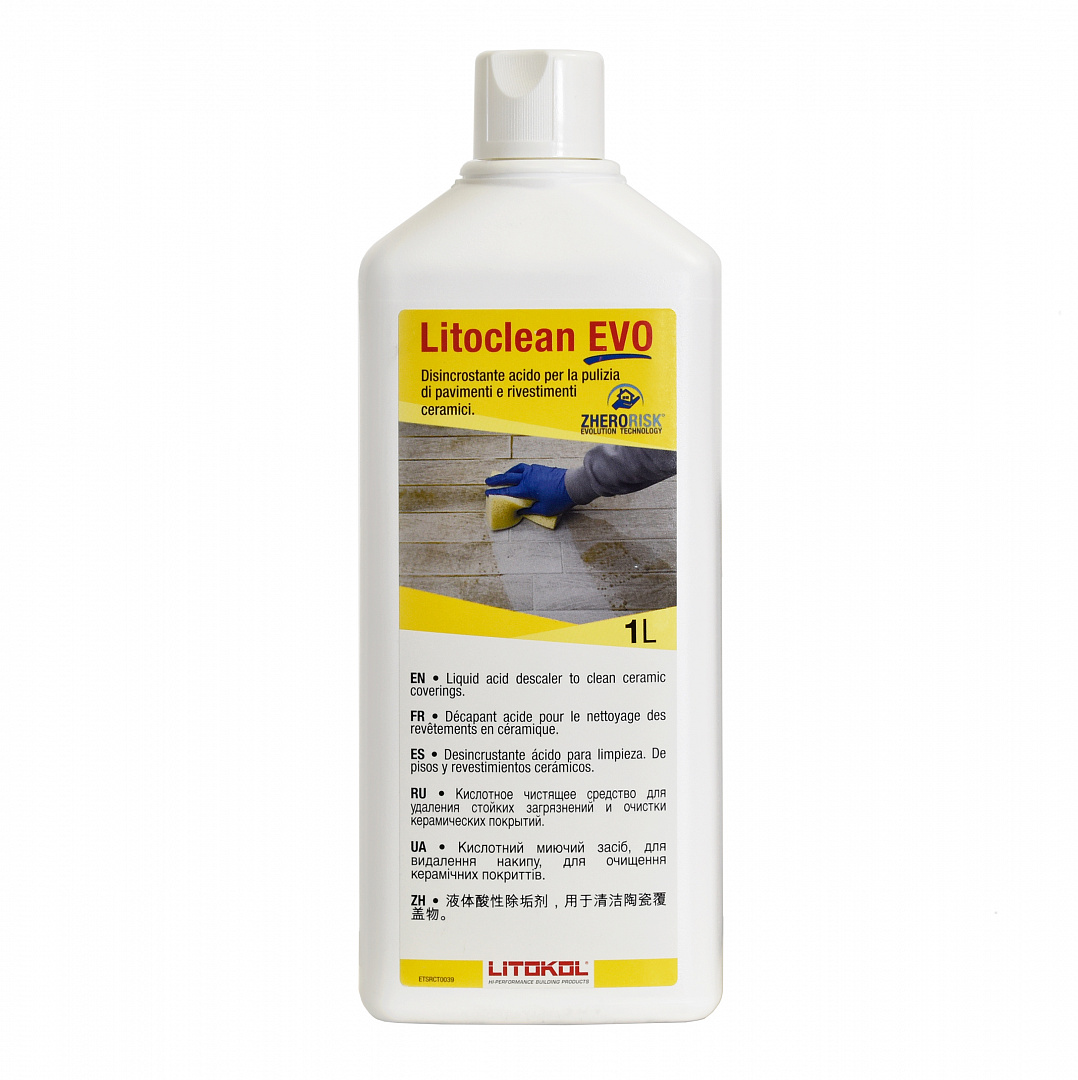 LITOCLEAN EVO 1л Очистка облицовки розовый LITOKOL купить в Санкт-Петербурге