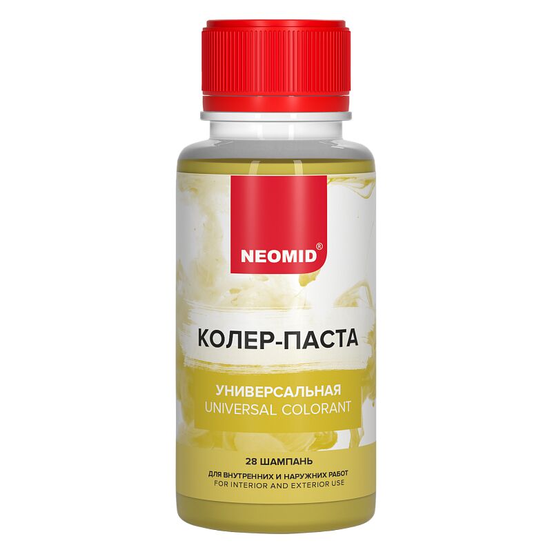 Колер-паста универсальная Палитра №1 100мл Для внутренних и наружних работ NEOMID купить в Санкт-Петербурге