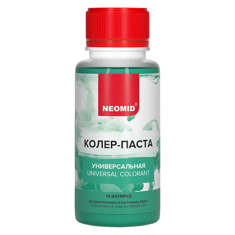 Колер-паста универсальная Палитра №1 100мл Для внутренних и наружних работ NEOMID купить в Санкт-Петербурге