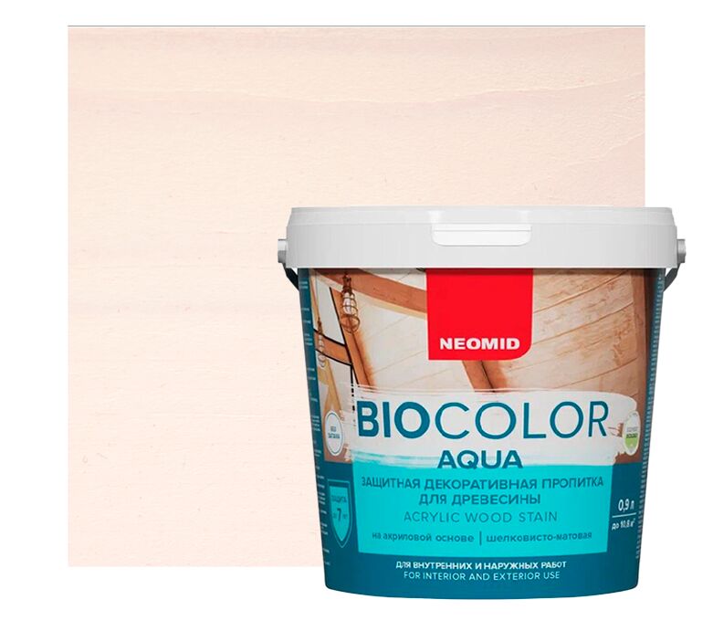 BIO COLOR aqua 0,9л пропитка готовый NEOMID купить в Санкт-Петербурге