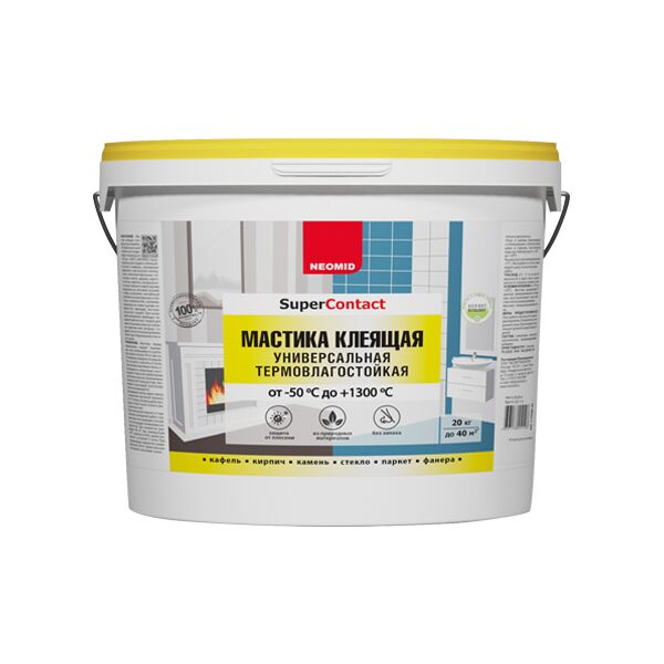 Мастика клеящая термостойкая универсальная 20кг готовый NEOMID купить в Санкт-Петербурге