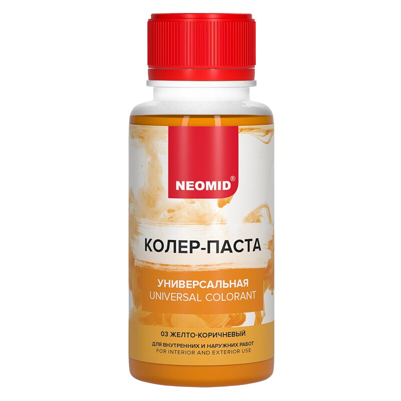 Колер-паста универсальная Палитра №1 100мл Для внутренних и наружних работ NEOMID купить в Санкт-Петербурге