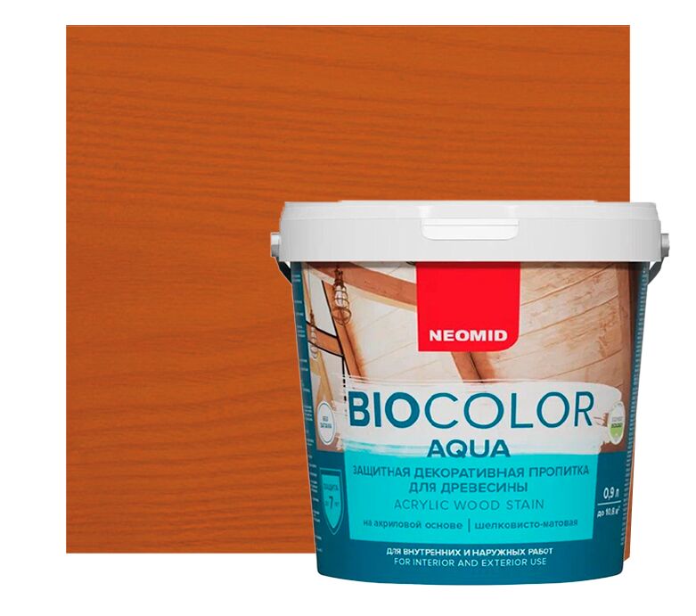 BIO COLOR aqua 0,9л пропитка готовый NEOMID купить в Санкт-Петербурге