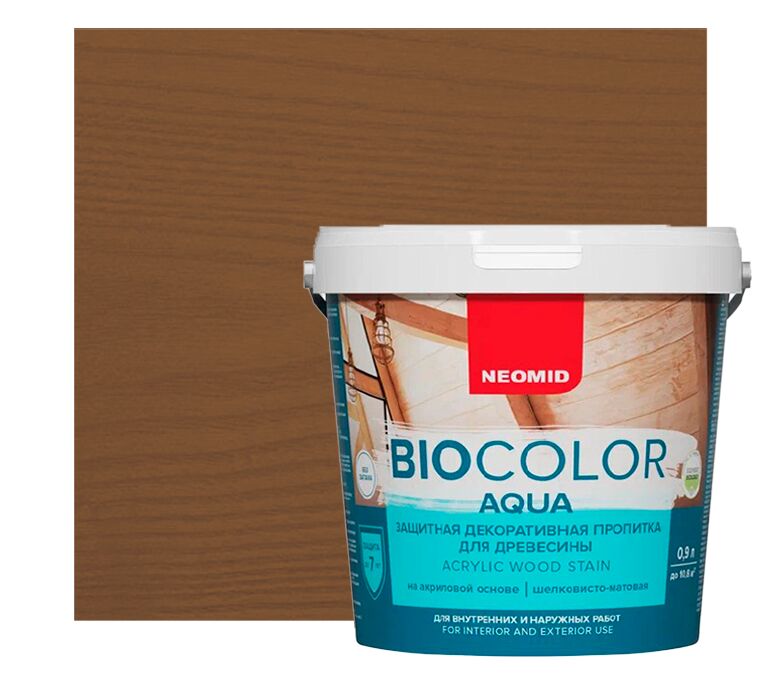 BIO COLOR aqua 0,9л пропитка готовый NEOMID купить в Санкт-Петербурге