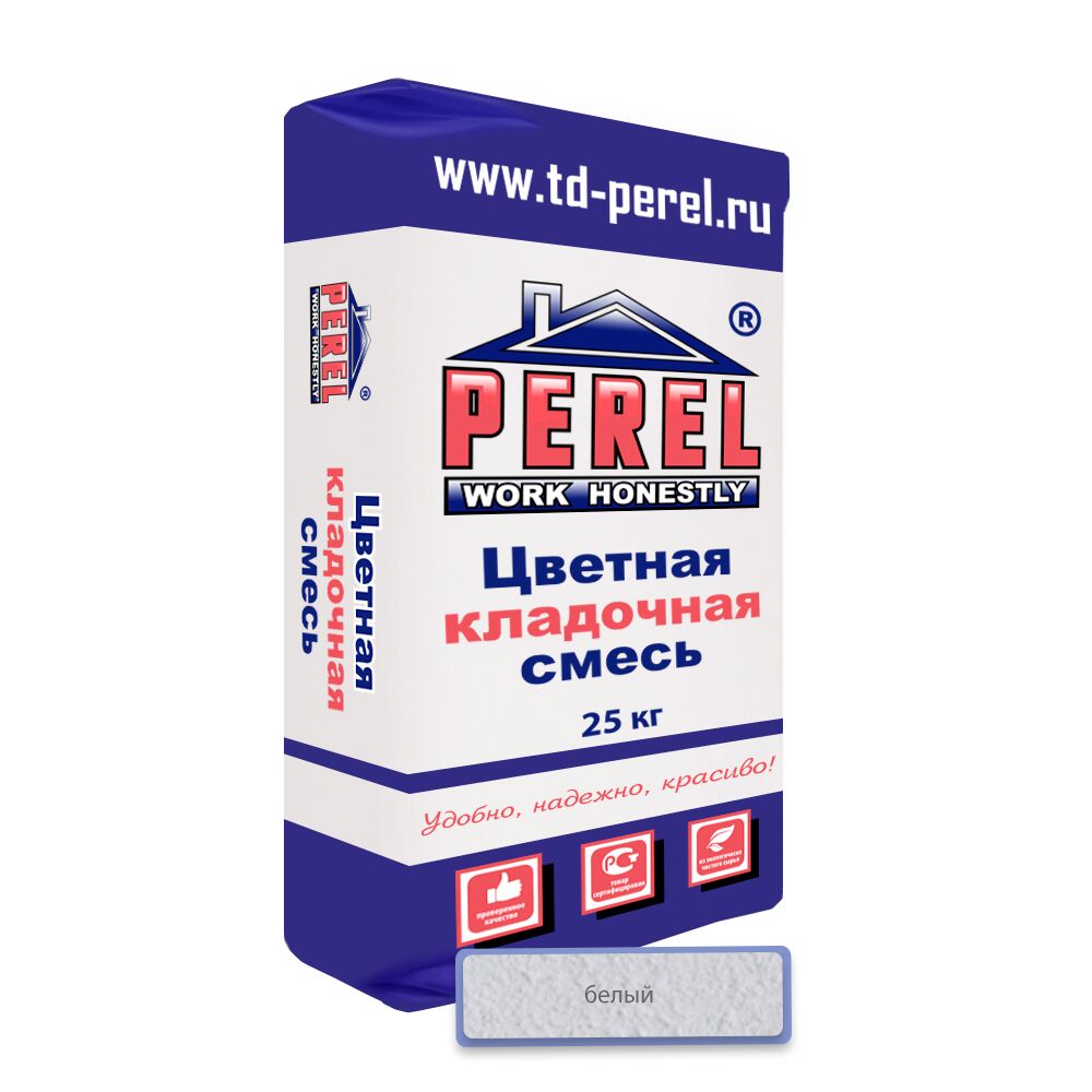 Цветная кладочная смесь Perel SL (лето) 0005 белый 25кг купить в Санкт-Петербурге