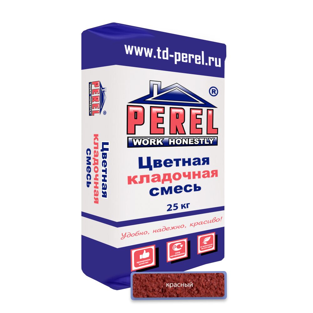 Цветная кладочная смесь Perel SL (лето) 0060 красный 25кг купить в Санкт-Петербурге
