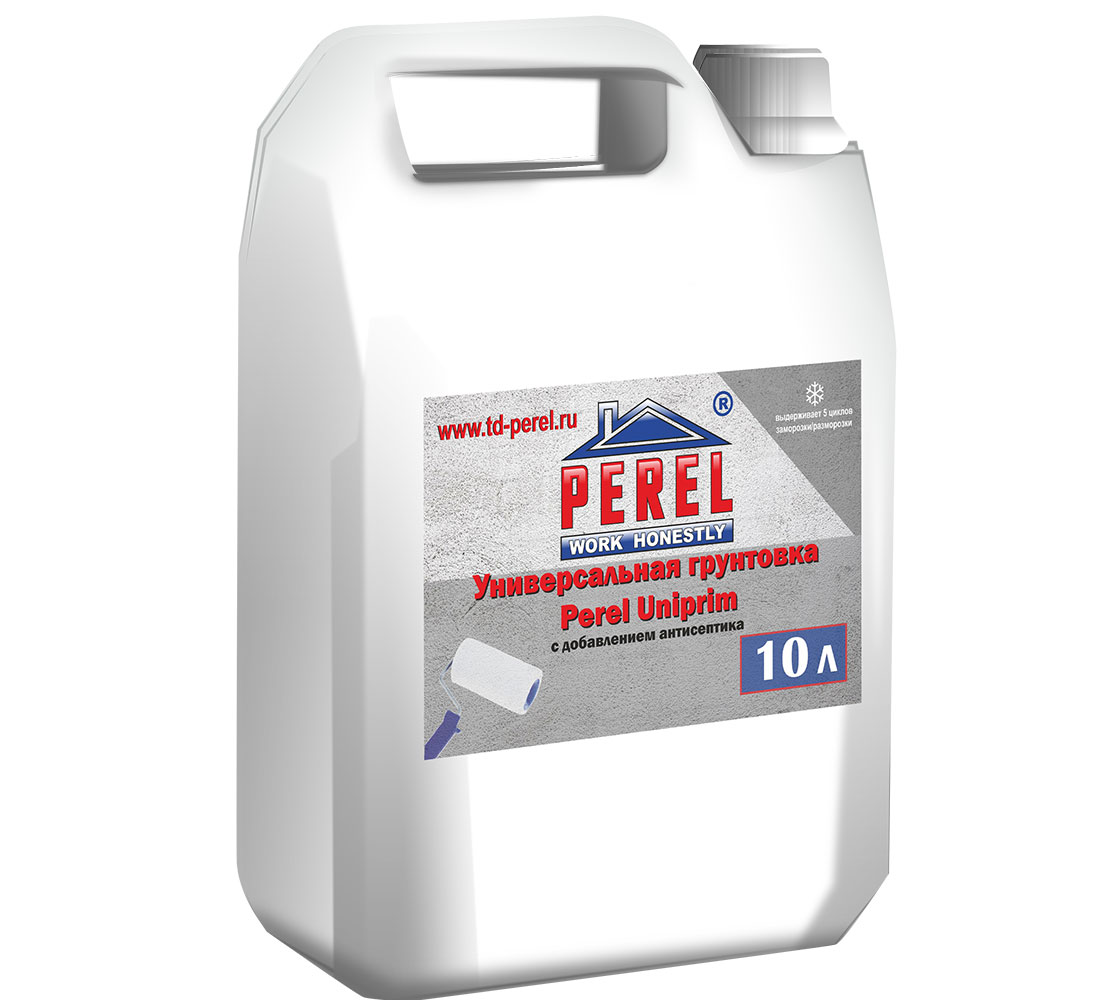 Универсальная антисептическая грунтовка Perel Uniprim, 10л купить в Санкт-Петербурге
