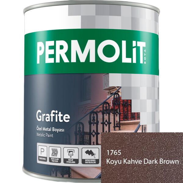 GRAFİTE 0.65л краска для металла эпоксидная графитовая PERMOLIT купить в Санкт-Петербурге