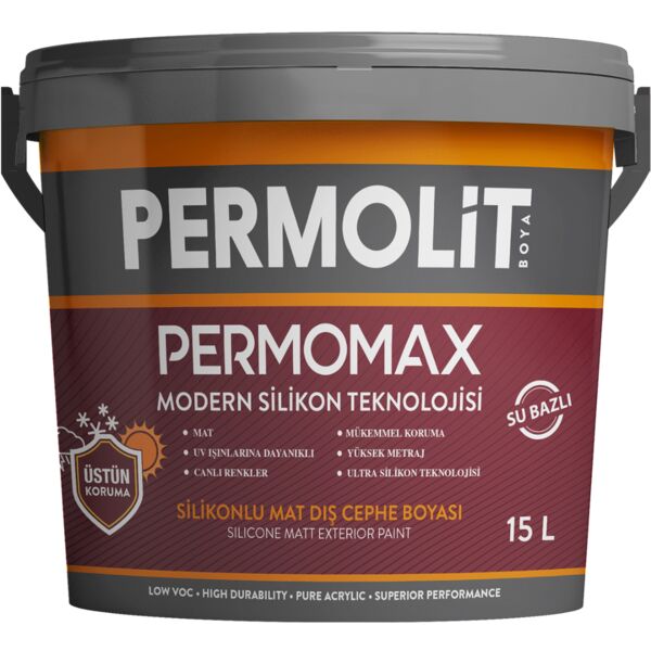 PERMOMAX 15л база TR краска силиконовая фасадная мат PERMOLIT купить в Санкт-Петербурге