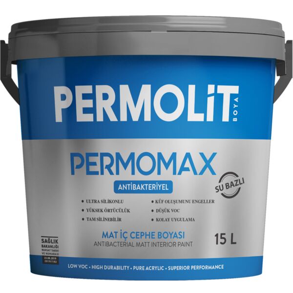PERMOMAX 2.5л база TR краска антибактериальная интерьерная мат PERMOLIT купить в Санкт-Петербурге