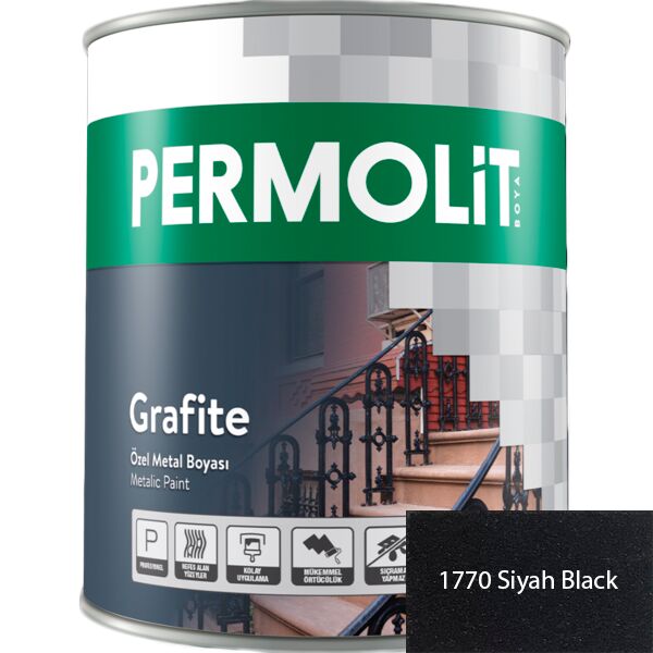 GRAFİTE 2.2л краска для металла эпоксидная графитовая черный PERMOLIT купить в Санкт-Петербурге