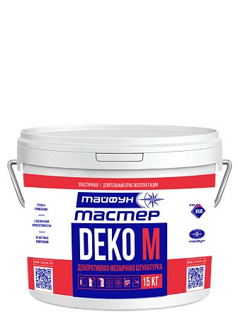 ТАЙФУН МАСТЕР DEKO M 15кг Штукатурка декоративная мозаичная купить в Санкт-Петербурге