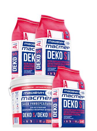 ТАЙФУН МАСТЕР DEKO S 23.8кг Комплект для изготовления декоративной мозаичной штукатурки купить в Санкт-Петербурге