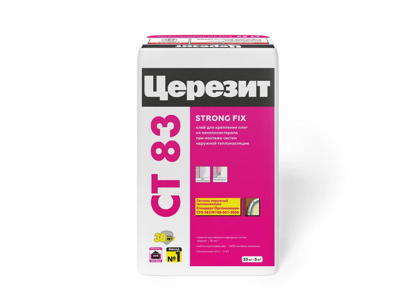 CT 83/25 кг Церезит клей для плит из пенополистирола купить в Санкт-Петербурге