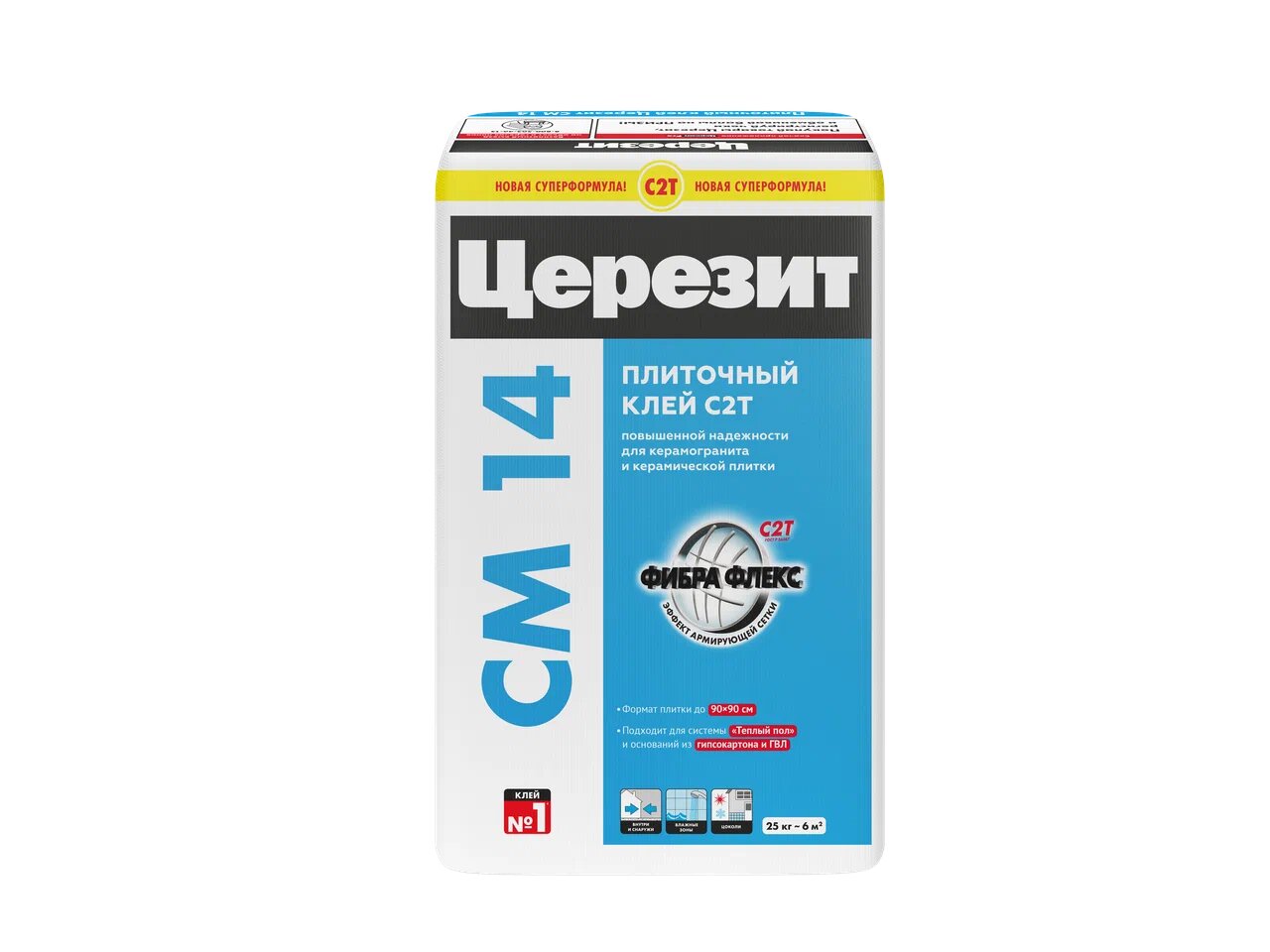 CM 14/25 кг Плиточный клей для керамогранита, камня, плитки Церезит купить в Санкт-Петербурге