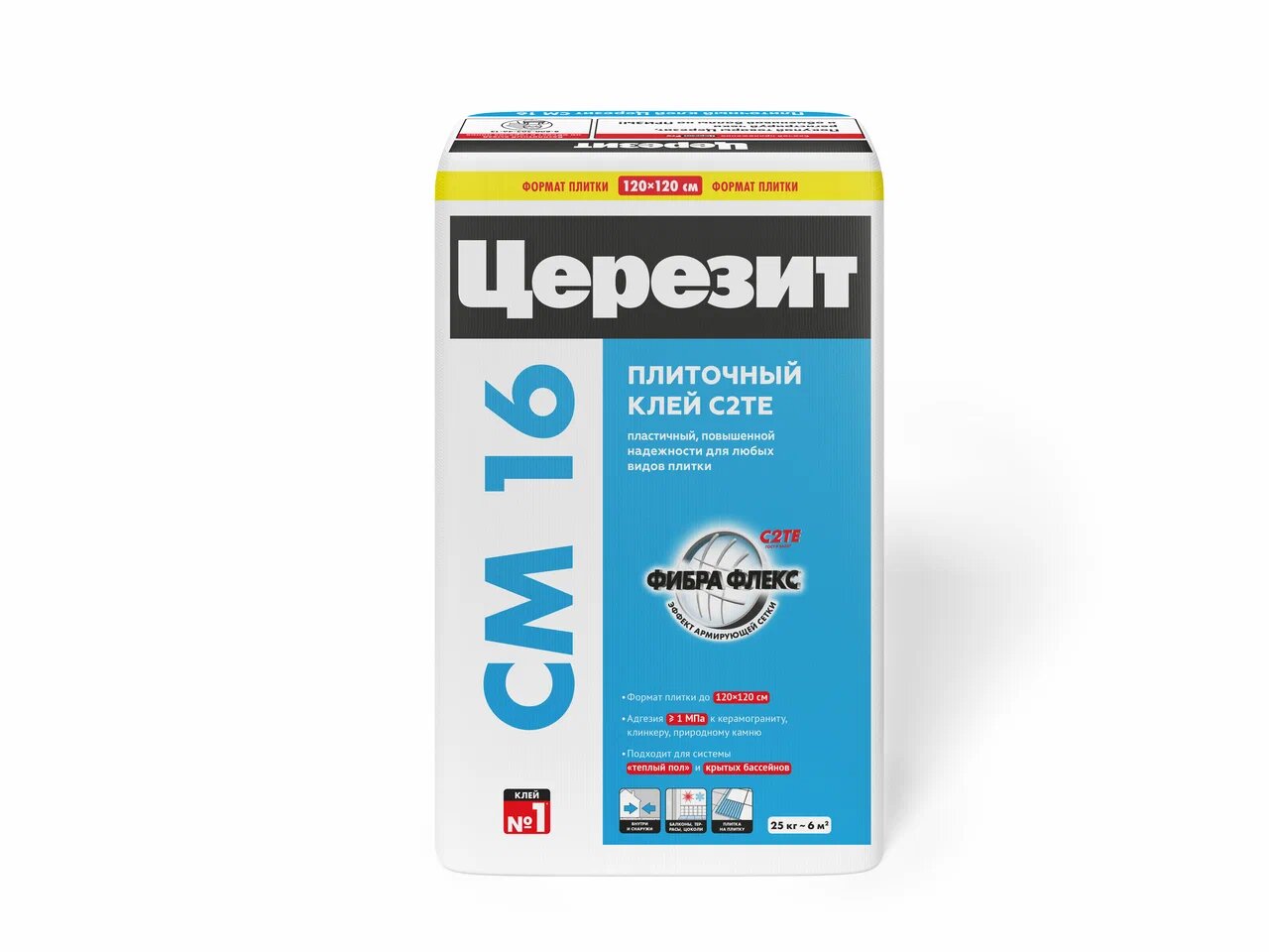 CM 16/25кг Плиточный клей для керамогранита, камня, плитки внутр и наружн Церезит купить в Санкт-Петербурге