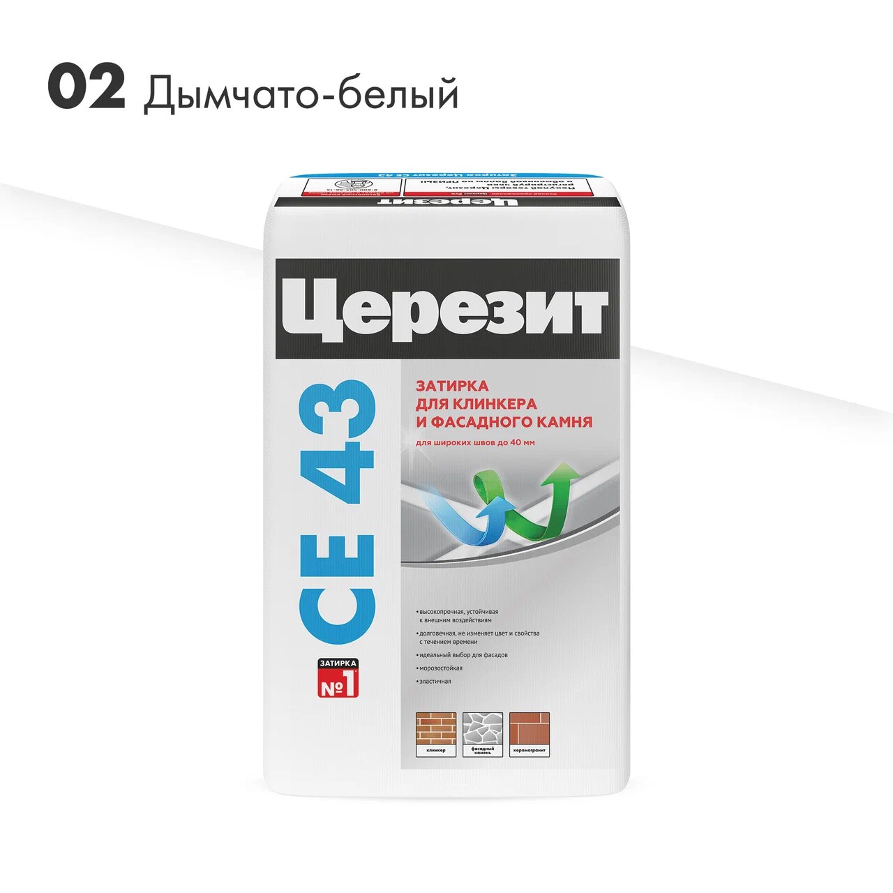 CE 43/25кг Super Strong Затирка высокопрочная Дымчато-белая 02 Церезит купить в Санкт-Петербурге