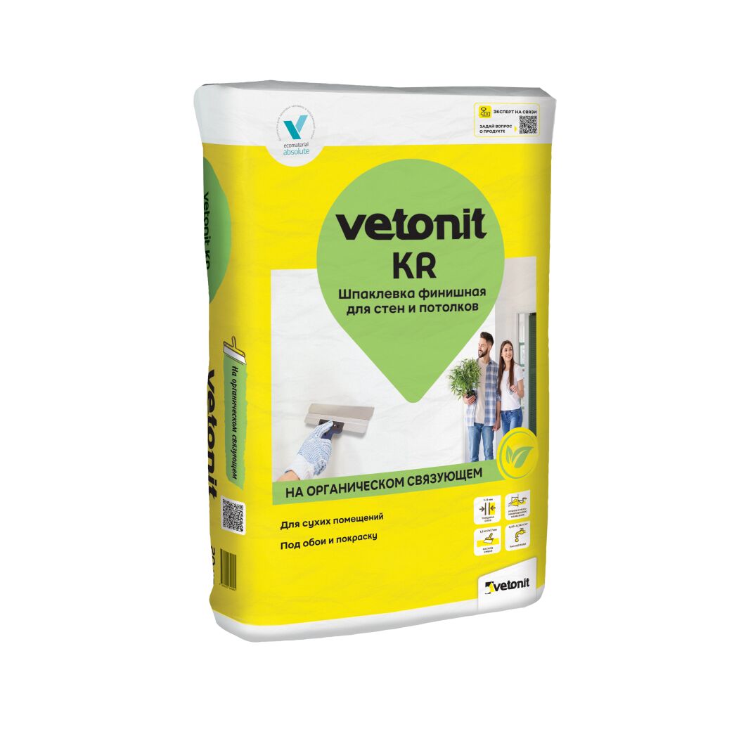 Шпаклевка финишная Vetonit KR20 белый 20кг купить в Санкт-Петербурге