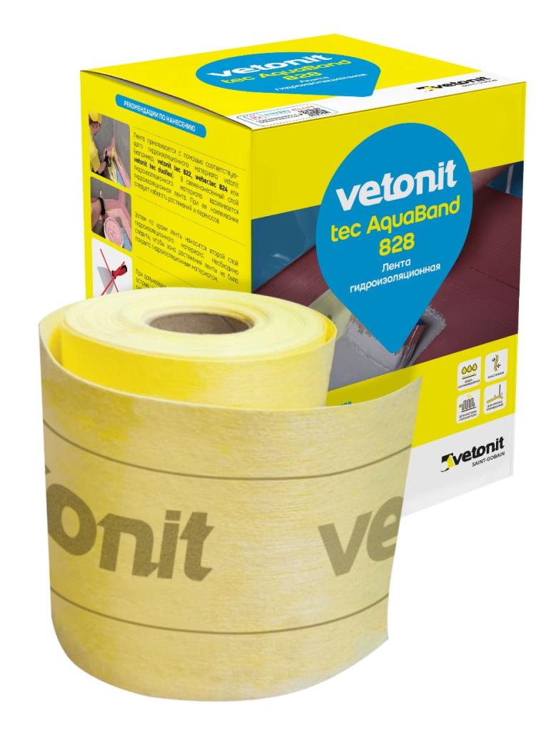 Лента высокоэластичная из эластомера для изоляции швов и примыканий 0.20х10м Weber tec 828 DB 150 купить в Санкт-Петербурге