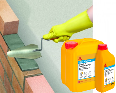Sika Mix Plus 1л Пластификатор для создания кладочных и штукатурный растворов купить в Санкт-Петербурге
