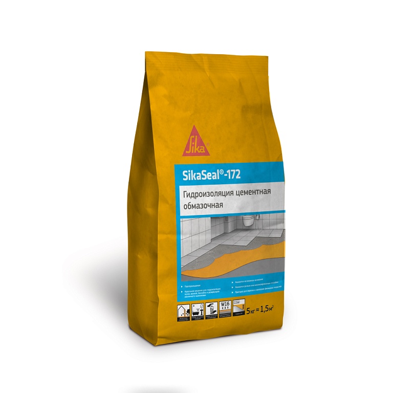 SikaSeal-172 5кг Гидроизоляция тонкослойная цементная купить в Санкт-Петербурге