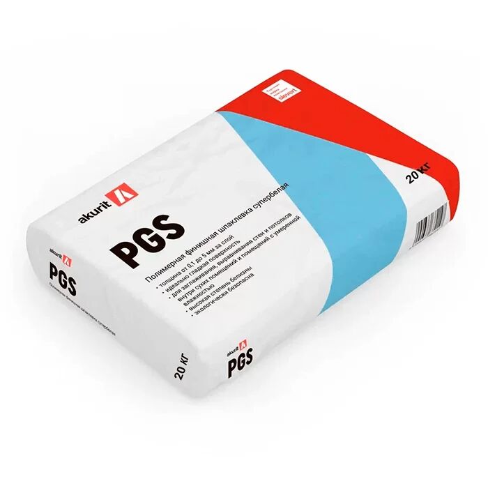 PGS Шпатлевка на полимерной основе для внутренних работ, супербелая, ГЛ akurit купить в Санкт-Петербурге