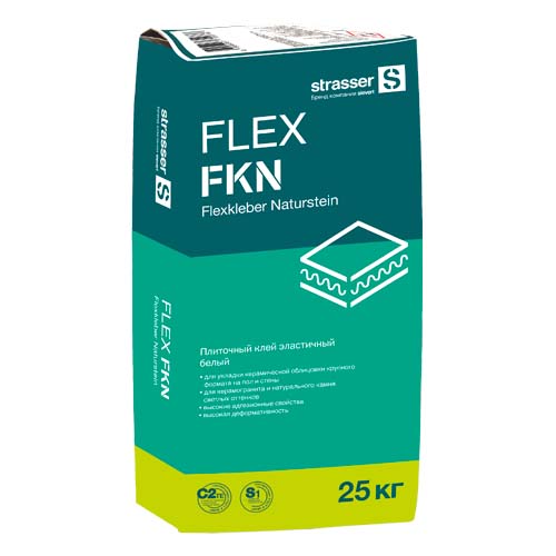 FLEX FKN Плиточный клей эластичный белый (С2 ТЕ S1) strasser купить в Санкт-Петербурге