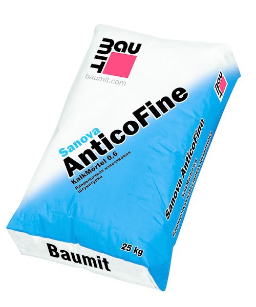 Sanova AnticoFine 25 кг Известковая штукатурка Baumit купить в Санкт-Петербурге