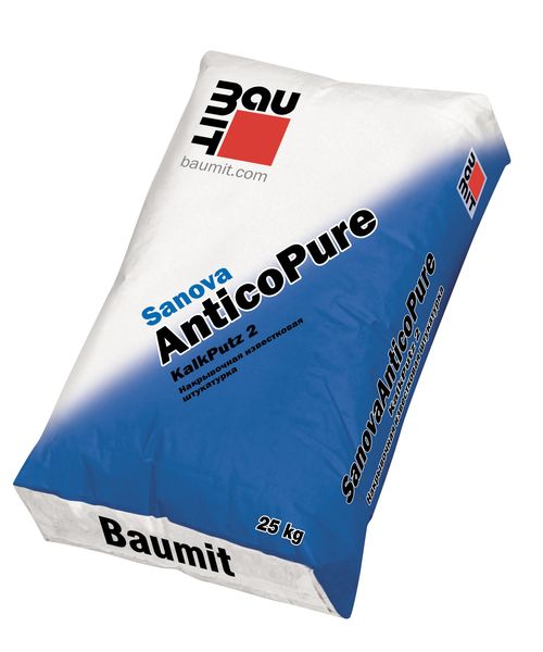 Sanova AnticoPure 25 кг Известковая штукатурка Baumit купить в Санкт-Петербурге