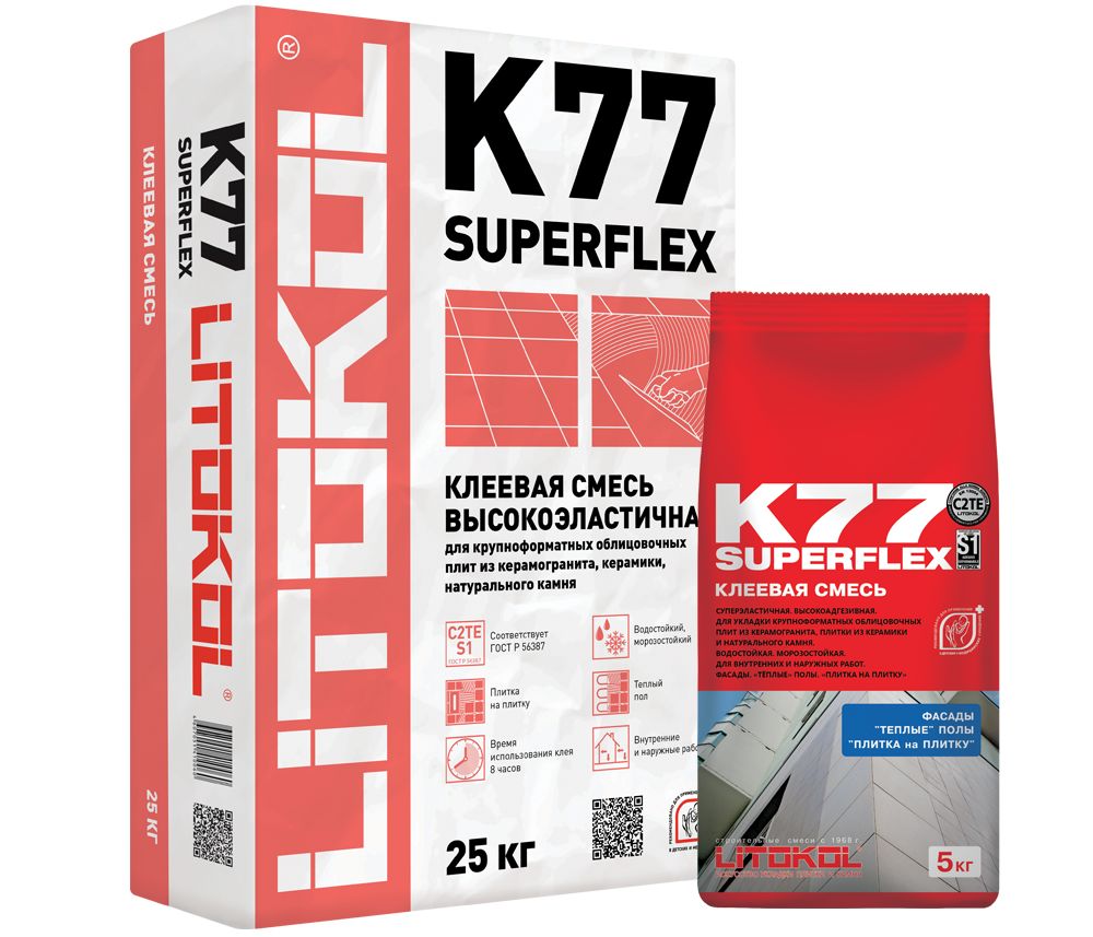 SUPERFLEX K77 Суперэластичная клеевая смесь  купить в Санкт-Петербурге
