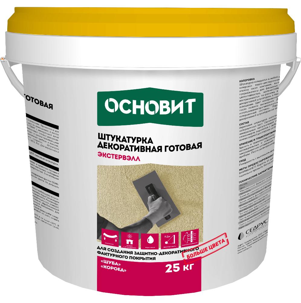 Штукатурка декоративная акриловая Экстервэлл Шуба супербелая OAc-1.5 WS купить в Санкт-Петербурге